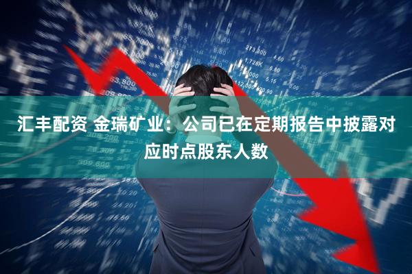 汇丰配资 金瑞矿业：公司已在定期报告中披露对应时点股东人数